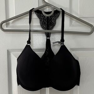 Aerie Black Lace Halter Bra